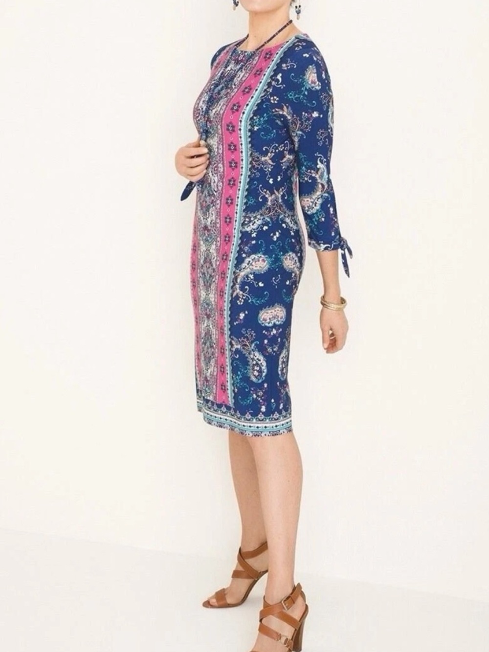 Chicos Paisley Dress Size 12 (Chico’s Size 2)